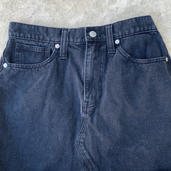 Madewell Denim Frisco Mini Skirt Lunar Wash Sz 27 - Picture 3 of 10